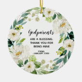 神パーソナライズされた父母の飾り セラミックオーナメント (正面)