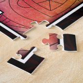 神パーソナライズされた聖な幾何学の花 ジグソーパズル (側面)