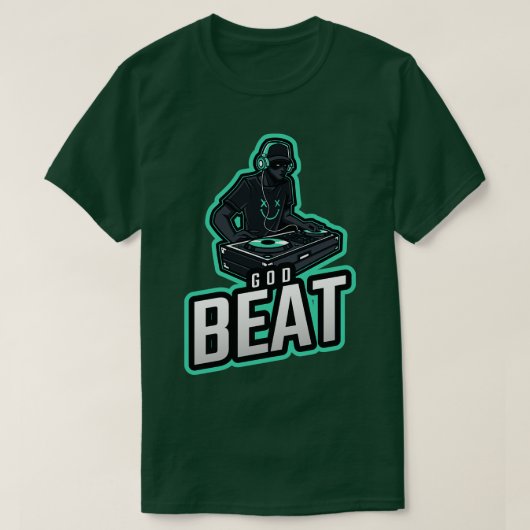 神ビート電子テクノ音楽 Tシャツ (デザイン正面)