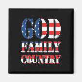 神ファミリーカントリーアメリカ米国国旗のメモリ誇りを持ったアル マグネット (正面)