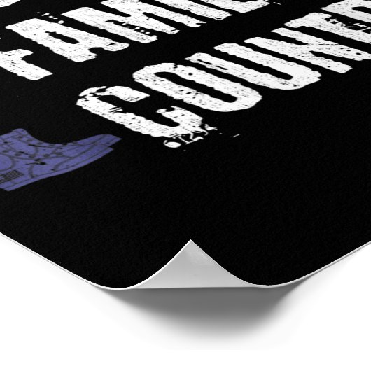 神ファミリーカントリー愛国的退役軍人兵士メモール ポスター (角)