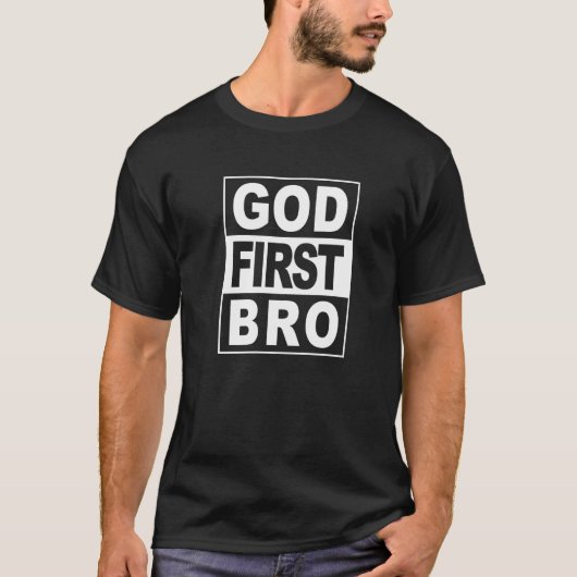 神ファースト兄弟キリスト教信仰イエス Tシャツ (正面)