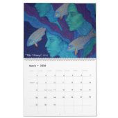 神フェミニン女の絵を描子のファンタジー超現実美術 カレンダー (3月 2026)