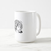 神フェミニン曼荼羅アートフローラクリスタル女神 コーヒーマグカップ (正面右)