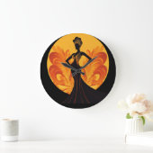 神フェミニン#4時計 ラージ壁時計 (ホーム)