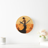 神フェミニン#5 ラウンド壁時計 (ホーム)