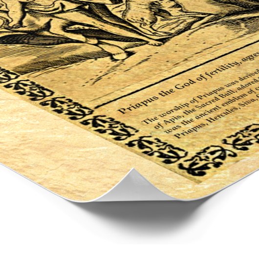 神プリアプス ポスター (角)