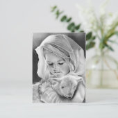 神ポストカードの子羊を見る ポストカード (スタンド正面)