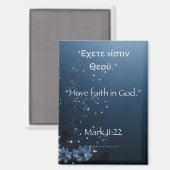 神マルコへの信仰を持つ11:22 マグネット (正面/裏面)