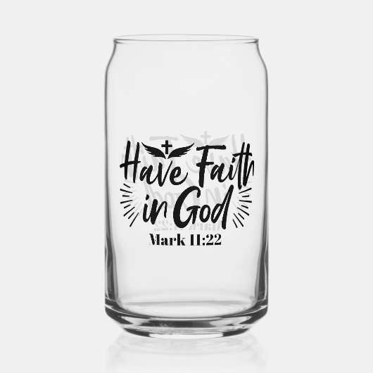 神マルコへの信仰11:22感動的引用文 ガラス缶 (裏面)