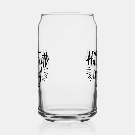 神マルコへの信仰11:22感動的引用文 ガラス缶 (右)