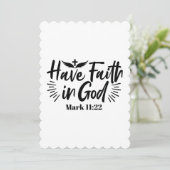 神マルコへの信仰11:22感動的引用文 サンキューカード (スタンド正面)