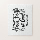 神マルコへの信仰11:22感動的引用文 ジグソーパズル (縦)