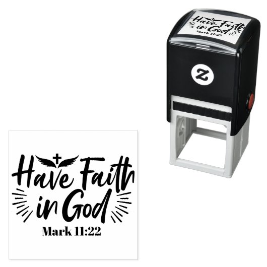 神マルコへの信仰11:22感動的引用文 セルフインキングスタンプ (インサイチュ)