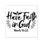 神マルコへの信仰11:22感動的引用文 セルフインキングスタンプ (デザイン)