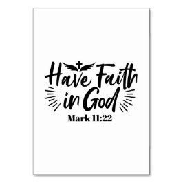 神マルコへの信仰11:22感動的引用文 テーブルナンバー