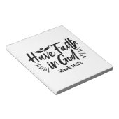 神マルコへの信仰11:22感動的引用文 ノートパッド (アングル)