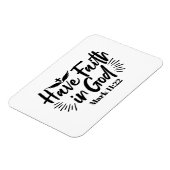 神マルコへの信仰11:22感動的引用文 マグネット (左側)