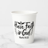 神マルコへの信仰11:22感動的引用文 紙コップ (裏面)