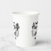 神マルコへの信仰11:22感動的引用文 紙コップ (右)