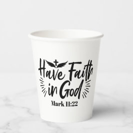 神マルコへの信仰11:22感動的引用文 紙コップ
