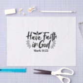 神マルコへの信仰11:22感動的引用文 薄葉紙 (クラフト)