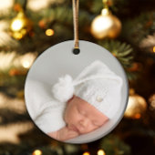 神モダンが十字洗礼を受ける セラミックオーナメント