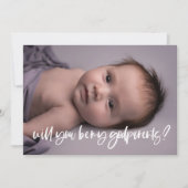 神モダンエレガント父母の提案フォトカード 招待状 (正面)