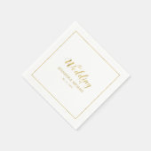 神モダン台式結婚式レセプションナプキン スタンダードカクテルナプキン (角)