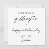 神モダン娘のかわいいバレンタインデーのカード カード (正面)