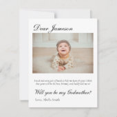 神モダン母洗礼 招待状 (正面)