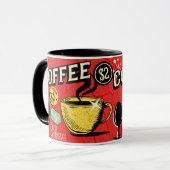 神モーニングコーヒー本当にクラシックスタイルアート父 マグカップ (正面左)