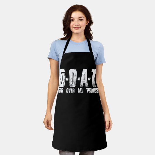 神ヤギのクリスティーのすべての人にG.O.A.T神 エプロン (着用した状態)