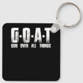 神ヤギのクリスティーのすべての人にG.O.A.T神 キーホルダー (裏面)