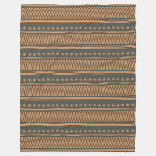 神ワニ前王朝エジプト フリースブランケット (正面)