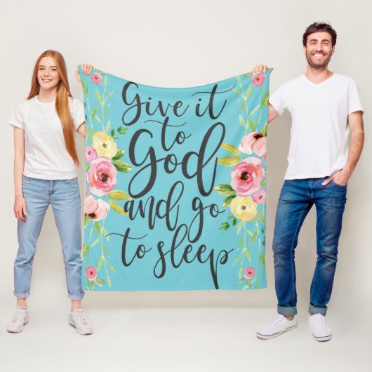 神与えにそれをして眠りに行く、引用文はフローラ フリースブランケット (インサイチュ)