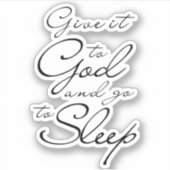 神与えに向かってグッドナイトの台本を眠りに行く シール (正面)