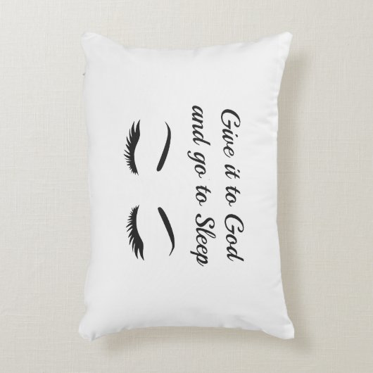 神与えに向かって眠る アクセントクッション (正面(垂直))