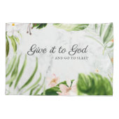 神与えに向かって眠る |クリスチャンフローラ 枕カバー (裏面)