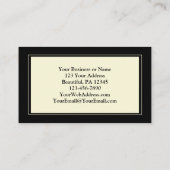 神与えに感謝してい、美しい紅葉 名刺 (裏面)