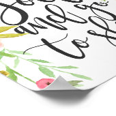 神与えに行き、眠りに行く – フローラプリント ポスター (角)