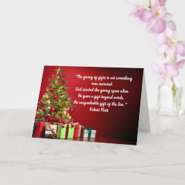 神与えもっとも偉大贈り子クリスマスカード カード