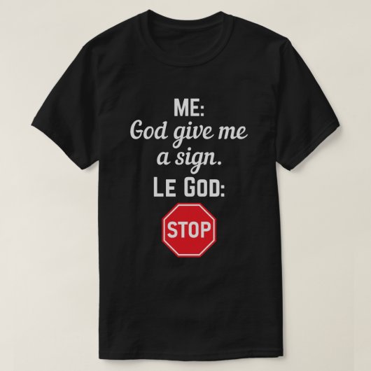 神与えよストップい Tシャツ (デザイン正面)