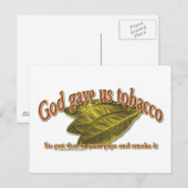 神与えタバコ ポストカード (正面/裏面)