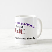 神与え忍耐 コーヒーマグカップ (正面右)