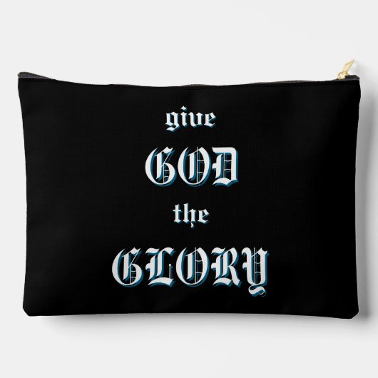 神与え栄義正当フード付きスウェットシャツ アクセサリーポーチ (裏面)