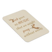 神与え音楽感動的引用文 マグネット (右側)