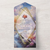 神仙界の花 オールインワン招待状 (内側)