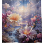 神仙界の花 シャワーカーテン (正面)