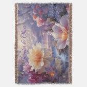 神仙界の花 スローブランケット (正面縦)